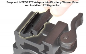 Планка-переходник Leapers с планки ласточкин хвост на Weaver/Picatinny. На раздельных основаниях (MNT-DT2PW01)