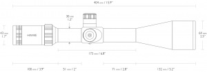 Оптичний приціл Hawke Sidewinder FFP 6-24х56 30 mm FFP Mil підсвічування (17420)