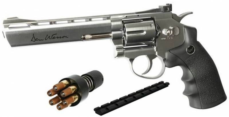 Револьвер пневматический ASG (Dan Wesson 6’’ Silver). Корпус - металл (16559) — купить в Украине | Прицел