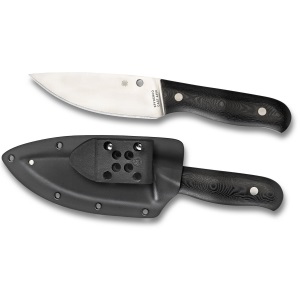 Нож с фиксированным клинком Spyderco SERRATA PLAINEDGE G-10 (FB32GP)
