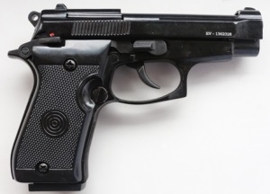 Стартовый пистолет EKOL LADY 9 мм (чёрный) (14200003)