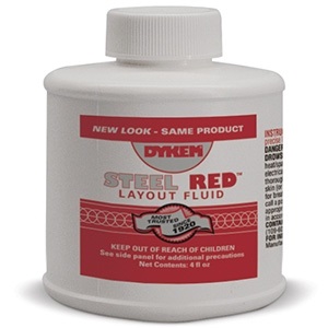 Краска разметочная по металлу Dykem Steel Red Layout Fluid красная 120 мл (80396) — купить в Украине | Прицел