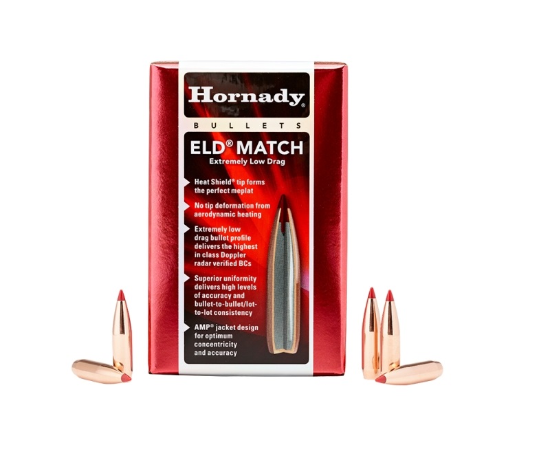 Пуля Hornady ELD Match 6.5 мм (.264) масса 7.97 г/ 123 гр 100 шт. (26176) — купить в Украине | Прицел