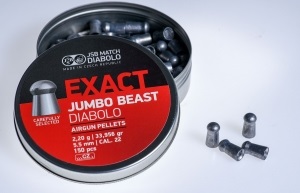 Пули пневматические JSB Exact Jumbo Beast 5,52 мм 2,2 грамма 150 шт/уп (546387-150)