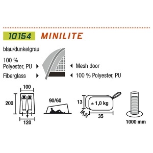Палатка High Peak Minilite 2 (921703)