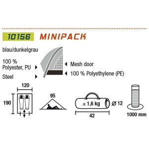 Палатка High Peak Minipack 2 (921704)