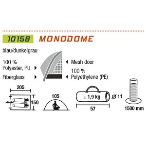 Намет High Peak Monodome PU 2 (921705)