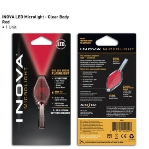 Фонарь Inova Microlight Clear/Red (913590)