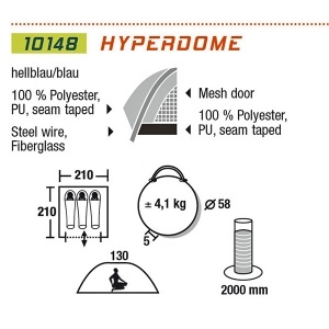 Намет High Peak Hyperdome 3 (921702)