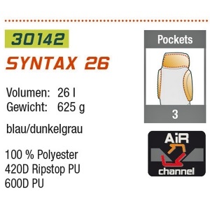 Рюкзак High Peak Syntax 26 (Blue / Dark Grey) (921767)