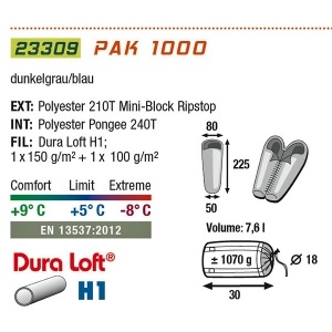 Спальный мешок High Peak Pak 1000 (921749)
