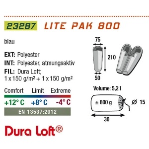 Спальный мешок High Peak Lite Pak 800 (922054)