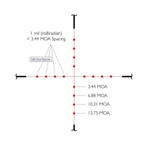 Оптичний приціл Hawke Vantage IR 3-9x50 AO (Mil Dot IR R / G) (14232)
