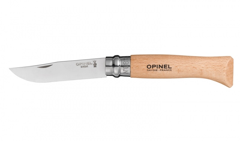 Ніж складаний Opinel №08 Inox (в блістері) (000405) — купити в Україні | Приціл
