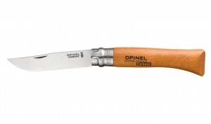 Нож складной Opinel №10 Carbone (в блистере) (000403)