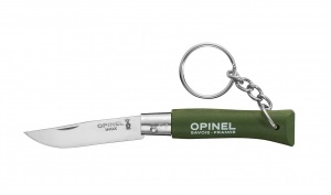 Нож складной Opinel Porte-cles №04 Inox тёмно-зелёный (001743-k)