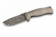 Нож складной Lionsteel SR1 Damascus Titanium Lizard (SR1DL G)
