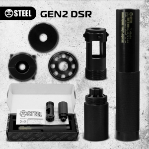 Глушитель Steel GEN2 DSR 7.62х54 R (для СВД, Драгунова, Тигр) (ST-8)